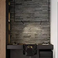 Peel and stick stone application
