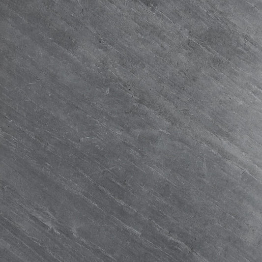 Mantra charcoal grey slate stone veneer texture swatch.