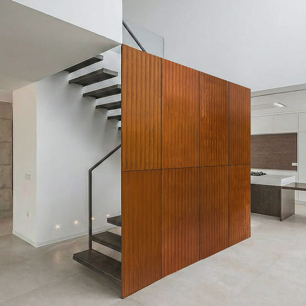 Linear Rust-Look Stone Veneer