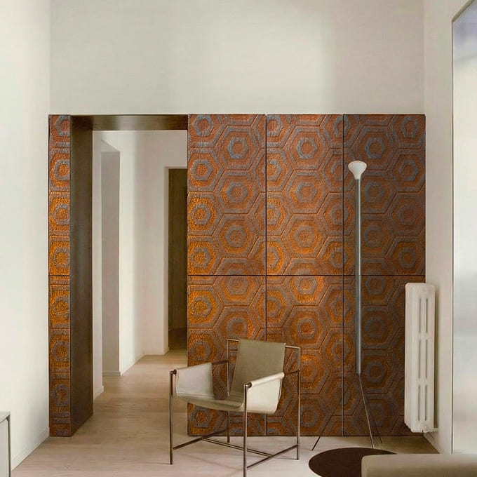 Hex Rust-Look Stone Veneer