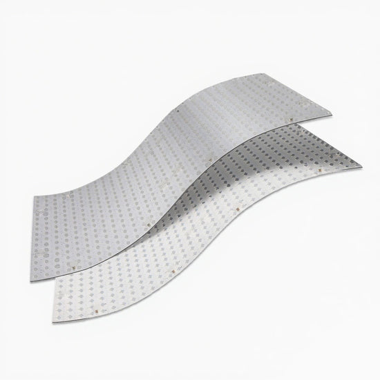 Stonovia flexible LED backlighting sheets for translucent stone panels.