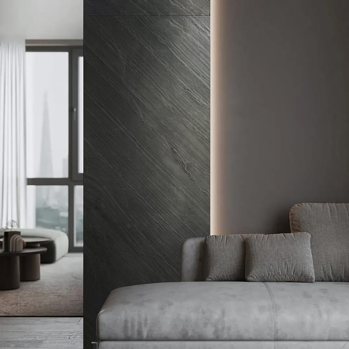 Mantra Fireplace Wall