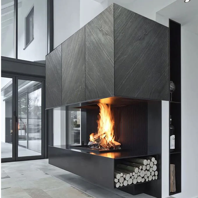 Mantra Fireplace Wall
