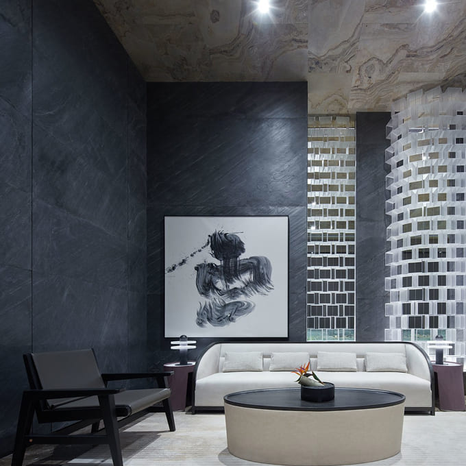 Mantra Fireplace Wall