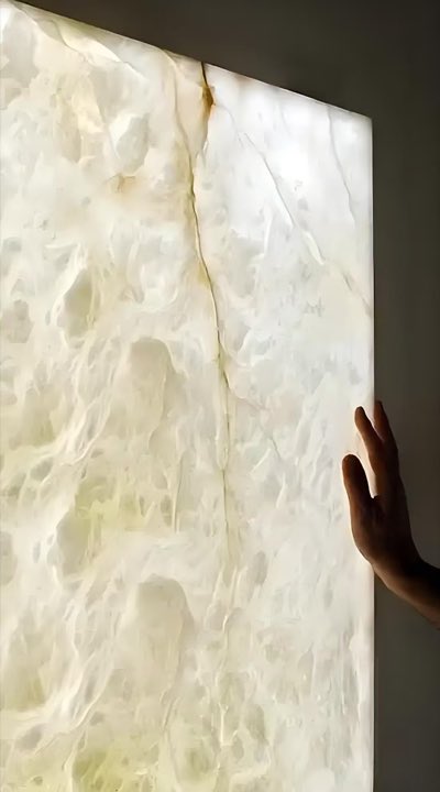 Manufacturer-supplied translucent stone backlighting application example