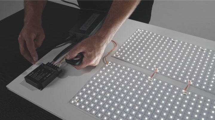 Connecting and testing Flex LED sheets